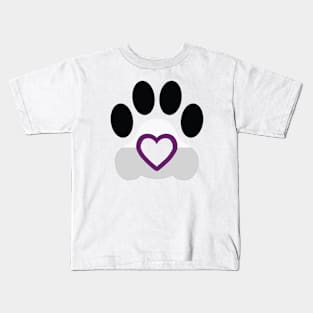 Pride Paw: Demisexual Pride Kids T-Shirt